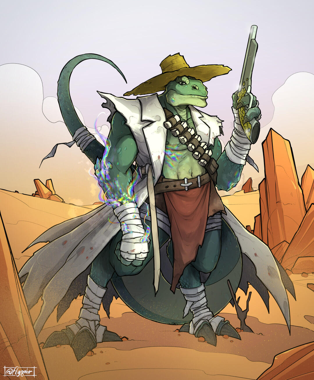 Lizardfolk Gunslinger
